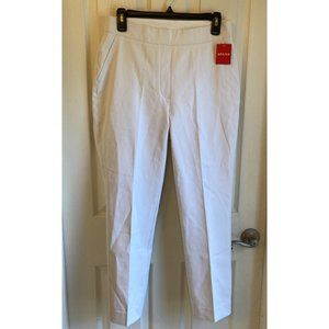 Spanx On-the-Go Silver Lining Technology Ankle Slim Straight Pant white sz M